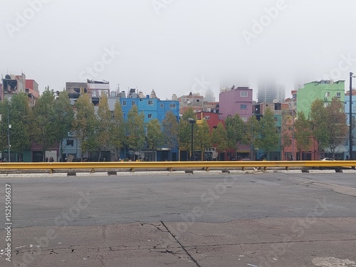 city in winter 