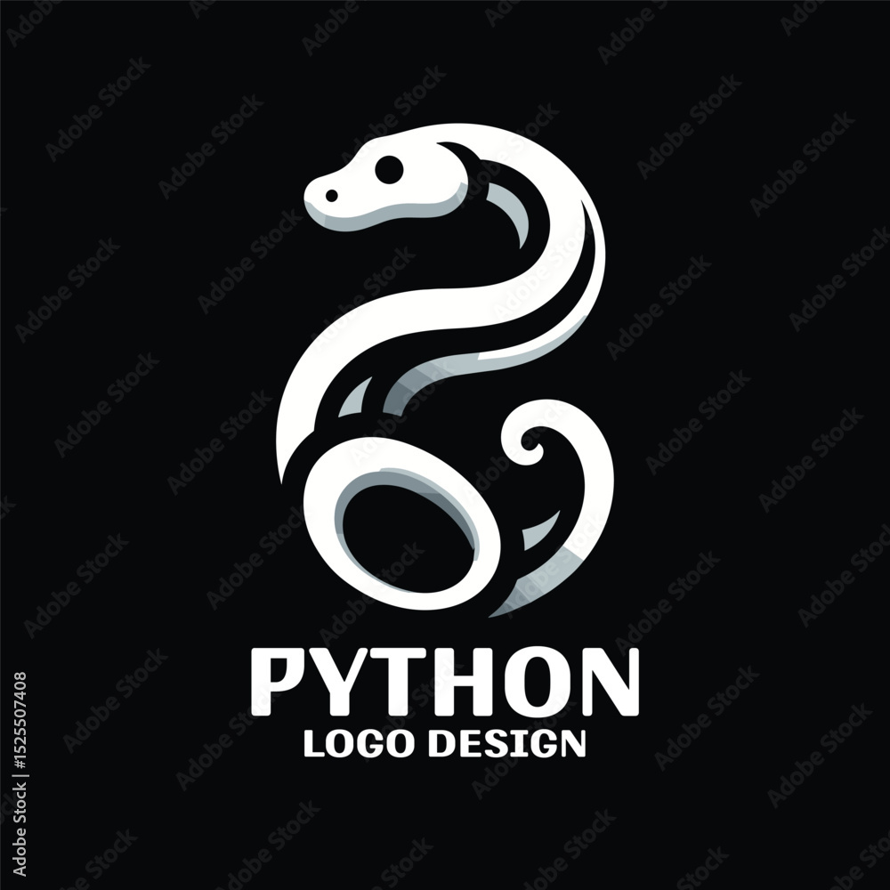 Fototapeta premium Python Vector Logo Design