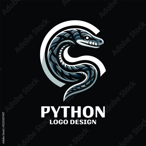 Python Vector Logo Design