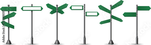 Green street signs