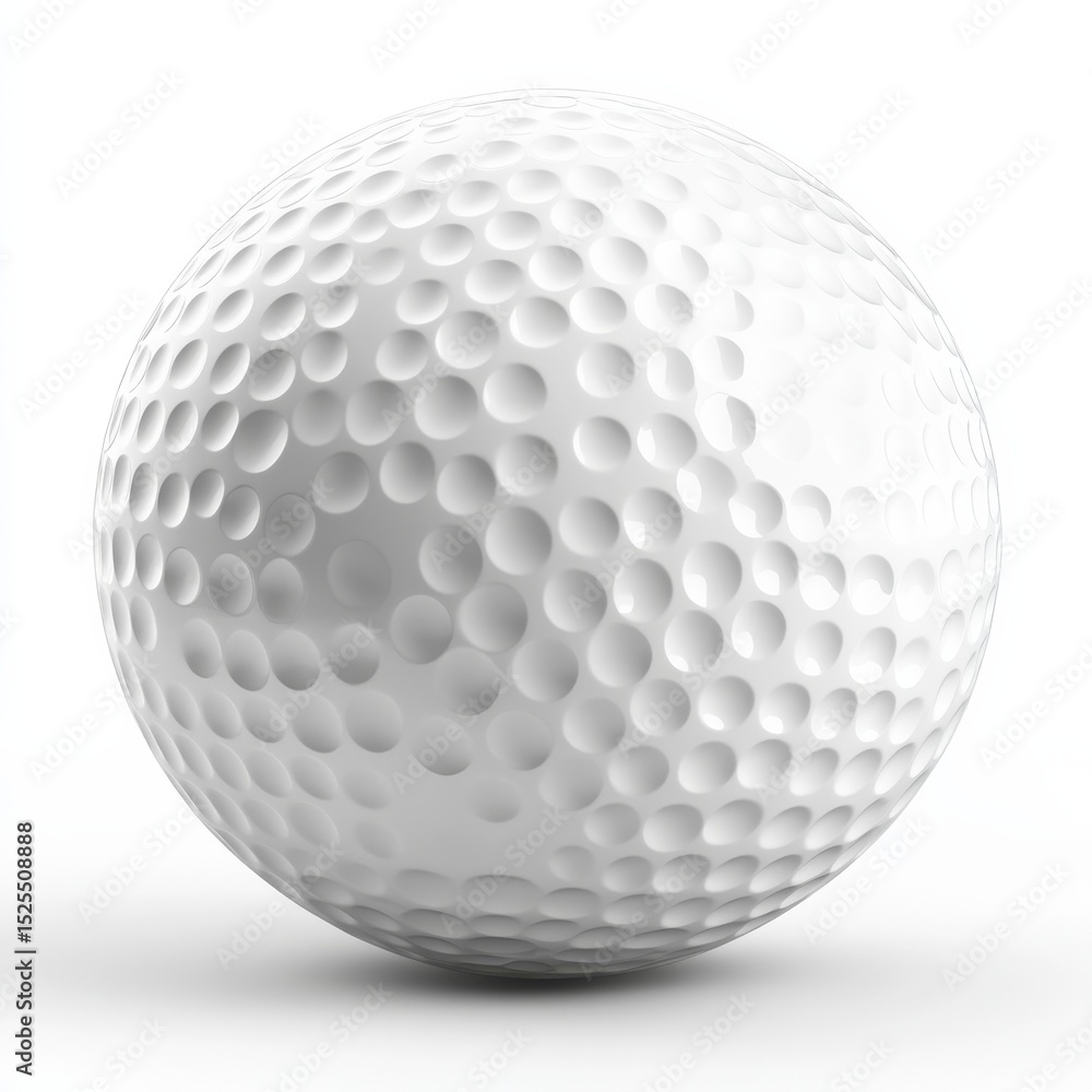 White Golf Ball 3D Render Dimpled Sphere Texture, Golf Equipment, sports Golf, 3D rendering White Golf Ball 3D Render Dimpled Sphere Texture, Golf Equipment, sports Golf, 3D rendering