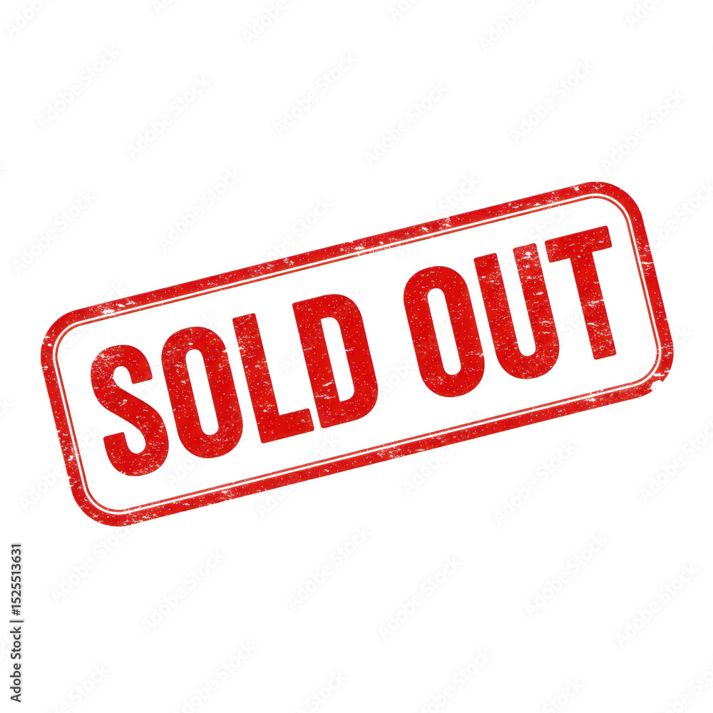 Sold out stamp isolated on transparent background Sold out stamp isolated on transparent background