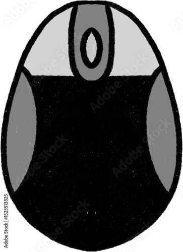 컴퓨터 주변기기 검은색 마우스 요소