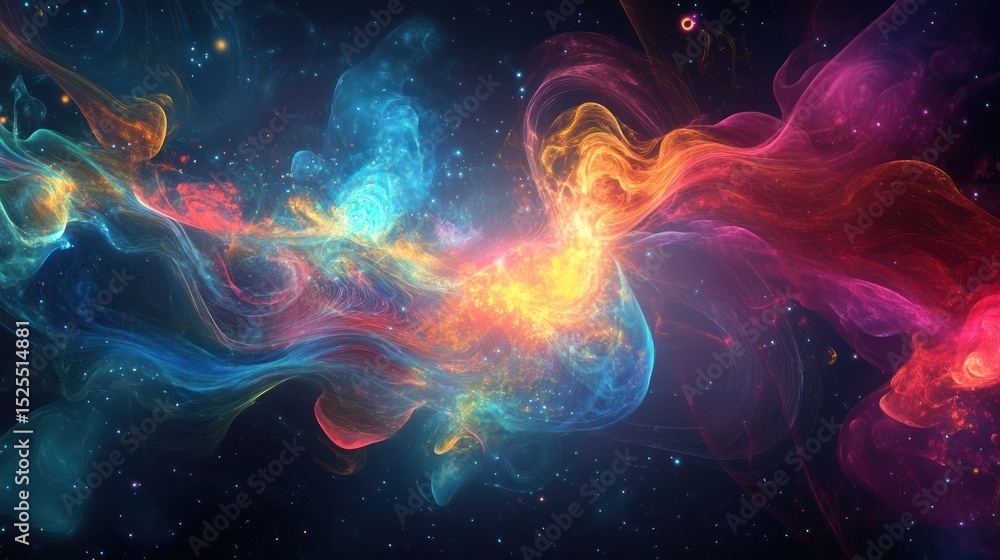 Cosmic Nebula: A Symphony of Colors Cosmic Nebula: A Symphony of Colors
