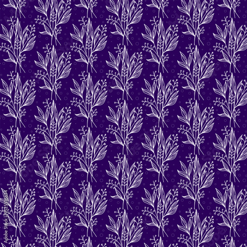 Wallpaper Mural Seamless Christmas Pattern with Festive Flowers, Ornaments, and Decorative Elements on Dark Background – Holiday Winter Textile Design for Wrapping Paper, Gift Packaging, Fabric, and Seasonal Decorati Torontodigital.ca