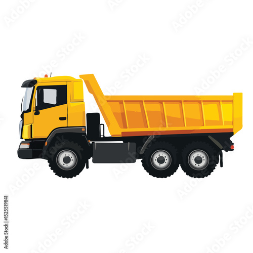 Vector Cartoon Dump Truck. Tipper truck. Vector Cartoon Dump Truck. Tipper truck.