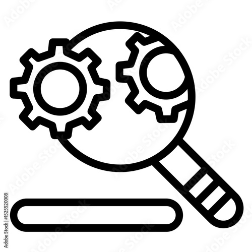 Search Engine Vector Icon Style