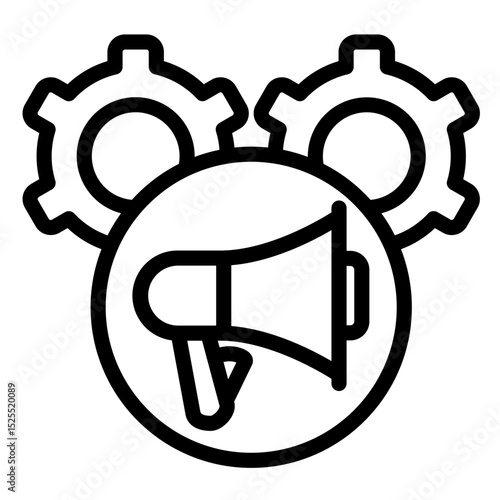 Marketing Automation Vector Icon Style