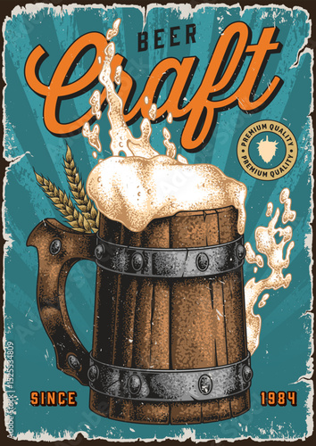 Enjoying craft beer in a vintage style setting