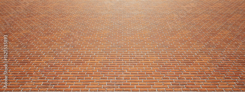 Concept or conceptual vintage or grungy brown background of rough brick texture floor as a retro pattern layout. A 3d illustration for construction, architecture, urban and interior design