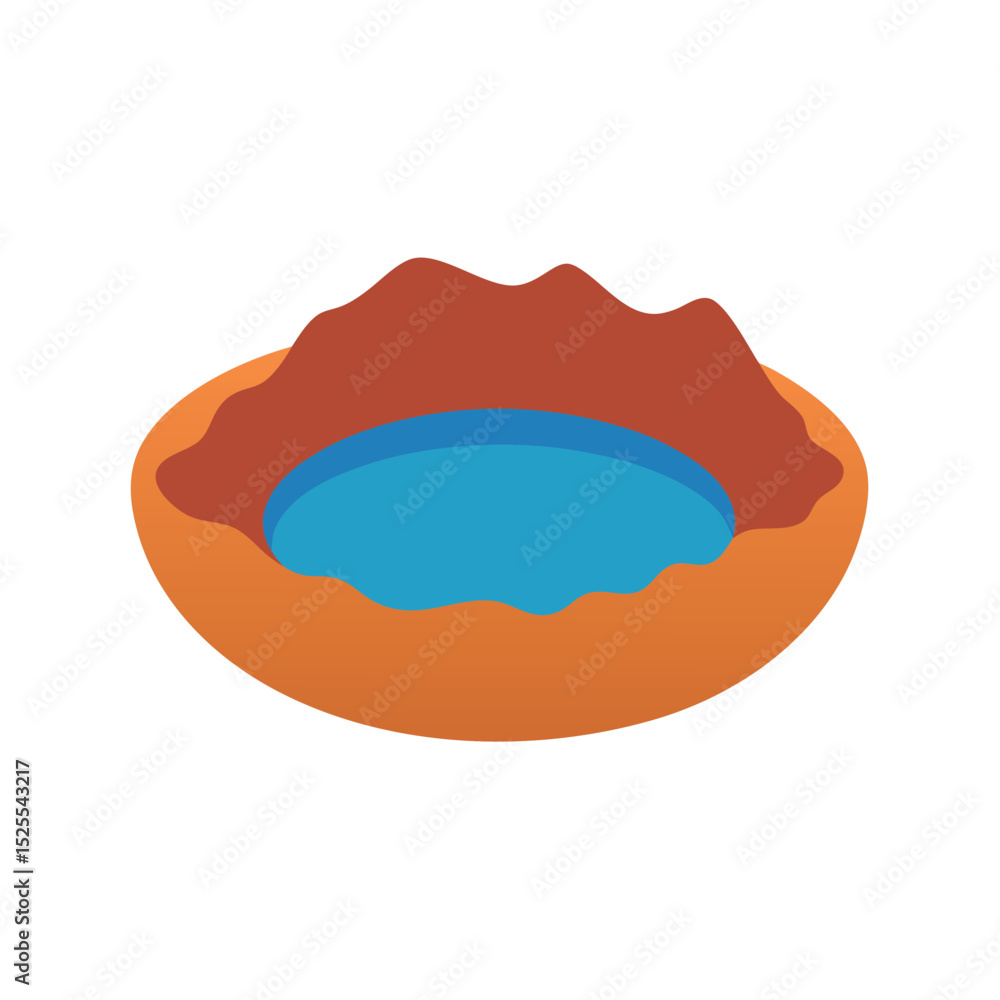 Obraz premium background scenery flat color design