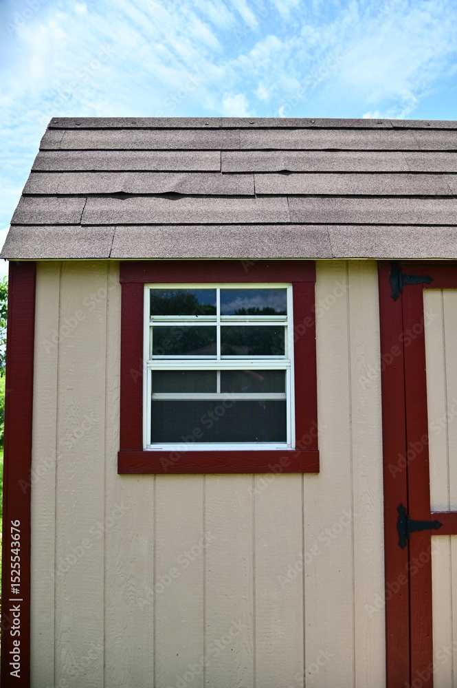 Fototapeta premium Window on a Storage Shed