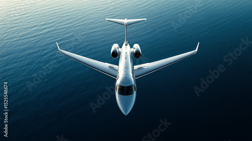 airplane in the blue sky