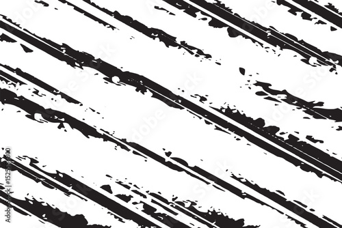 Grunge Diagonal Scratch Texture in Black and White

