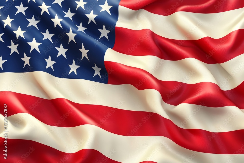 Obraz premium Red, white, and blue stars and stripes