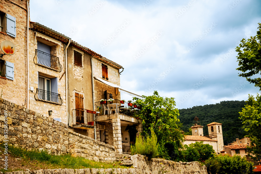 Seillans, France - July 3, 2014: A rustic building along an alleyway in the provencal village of Seillans, France
Seillans, France - July 3, 2014: A rustic building along an alleyway in the provencal village of Seillans, France