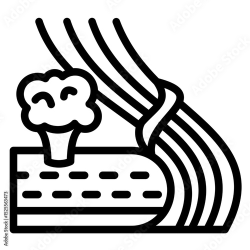 Fiber Vector Style Icon