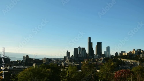 Wallpaper Mural Panoramic View of Seattle Skyline on a Sunny Day Torontodigital.ca