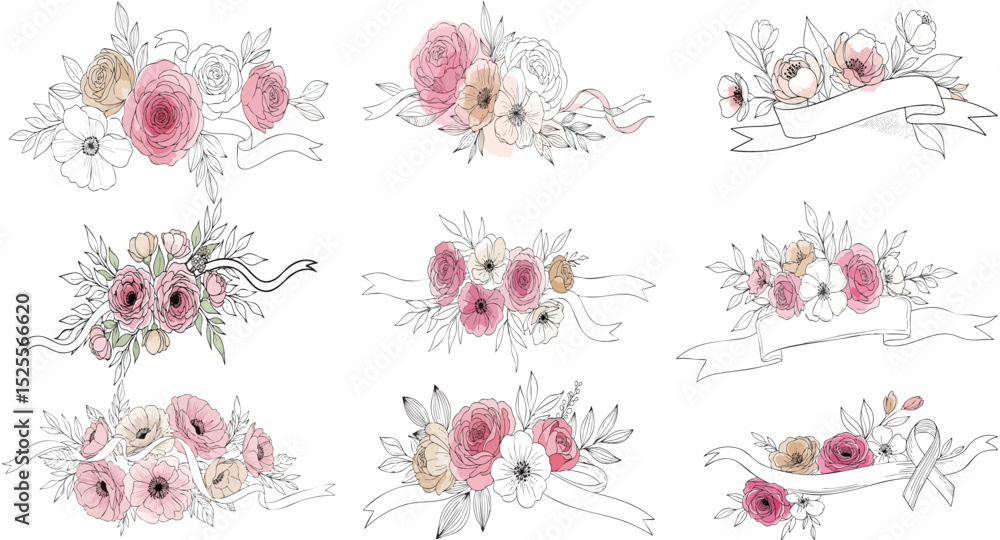 Floral Banners Collection