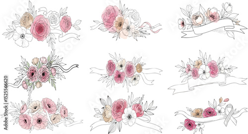 Floral Banners Collection