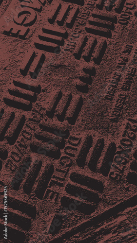 Drain cover cast iron abstract