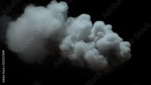 Dynamic smoke explosions with alpha channel for special effects compositing