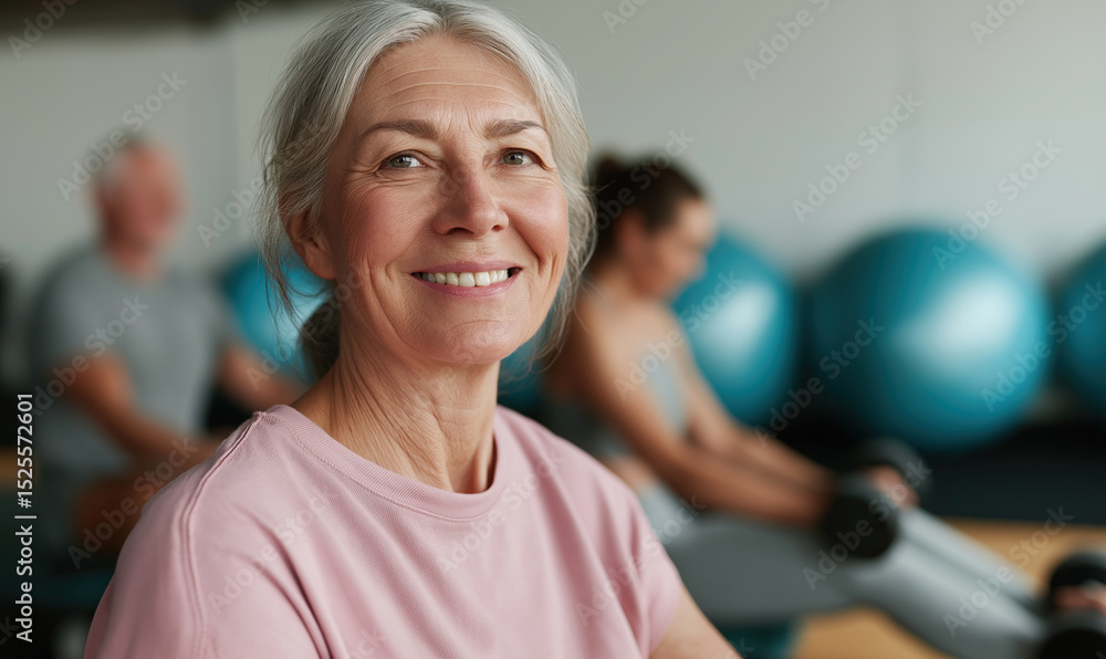 Obraz premium senior woman exercising