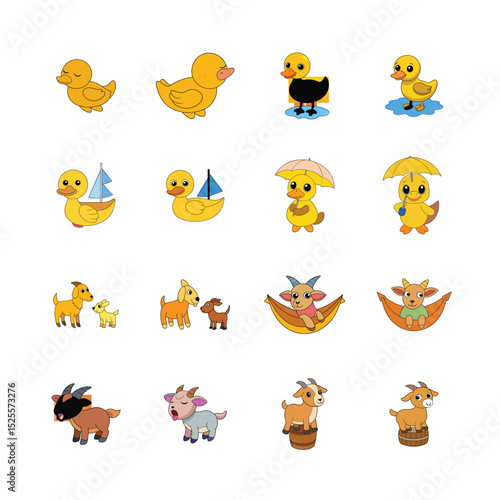 sat cartoon animal 
