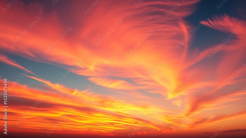 Fototapeta premium fire in the sky