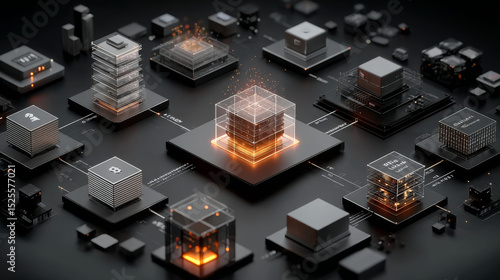 API (Application Programming Interface): Businessman pointing icon with integration, data exchange, automation, connectivity, scalability, interoperability, developer tools.