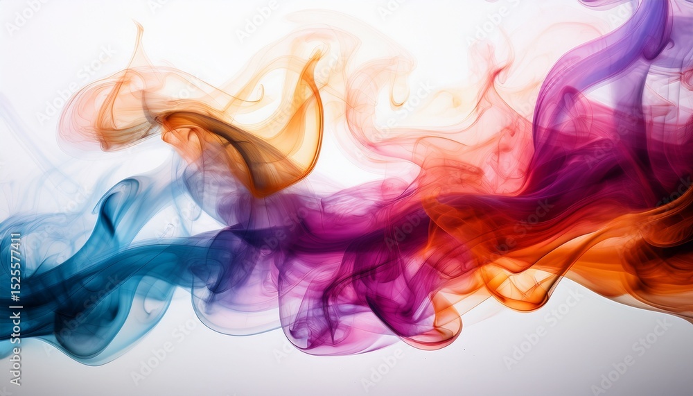 Fototapeta premium colorful smoke on a white background high resolution