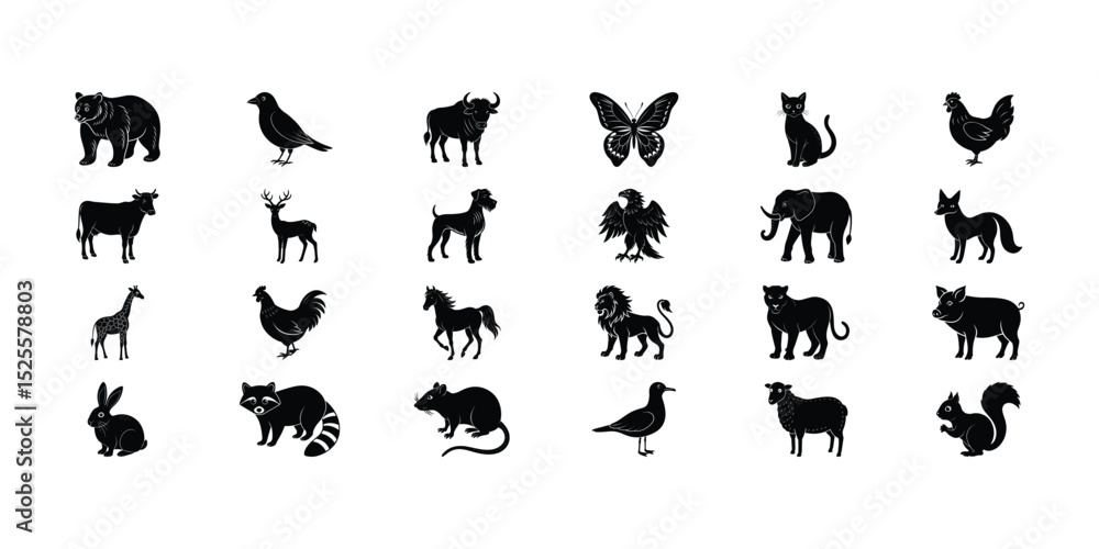 Fototapeta premium Set of animal.