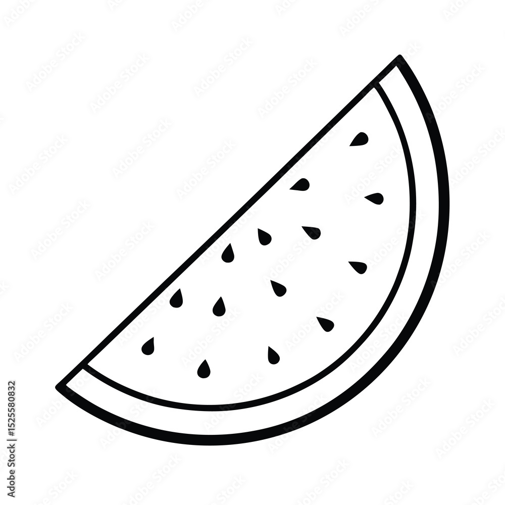 watermelon slice summer fruit fresh vector watermelon slice summer fruit fresh vector