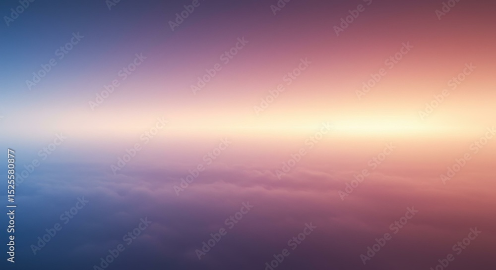 Fototapeta premium Stunning Aerial View: Pastel Sunset Above a Sea of Clouds