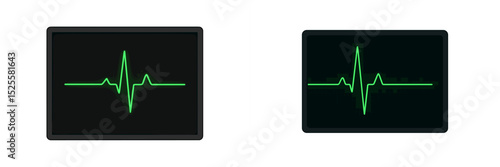 Heartbeat monitor displaying vital signs in a healthcare setting focuses on patient well-being and diagnostics