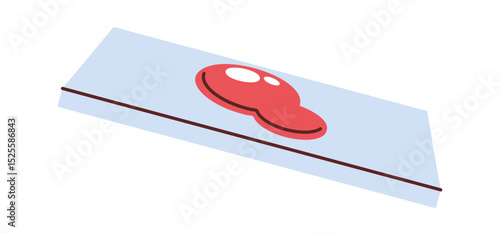 Blood sample medical glass cartoon