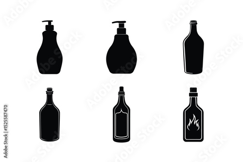 bottol silhouette design bundle 
