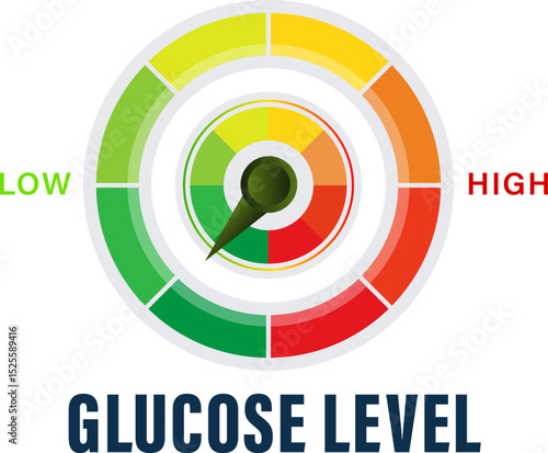 Glucose level. Monitoring and Managing Your Blood Sugar Levels for Optimal Health vector