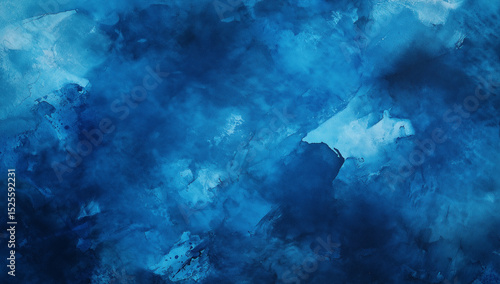 Watercolor blue background texture, watercolor blue abstract pattern, blue paper background with dark gradient, blue abstract texture