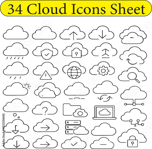 Cloud Icons Sheet