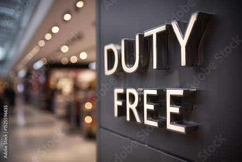 Duty free shop sign