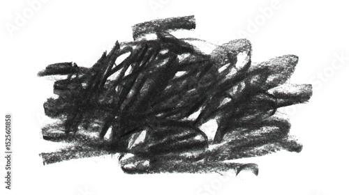 Abstract Scribbled Artwork Symbolizing Mental Health Struggles, Anxiety, and Emotional Turmoil