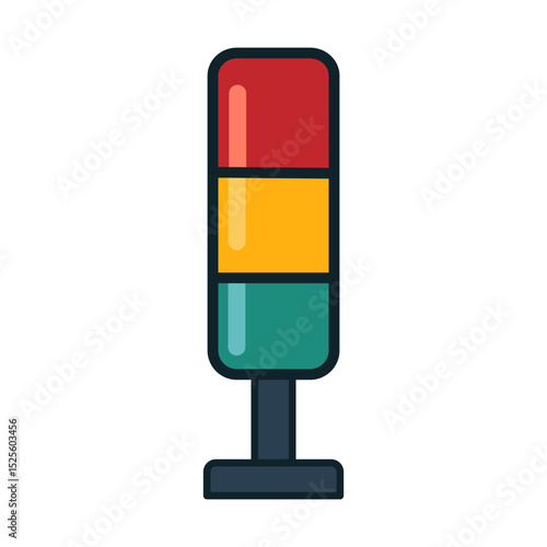 Traffic signal indication with colorful lights