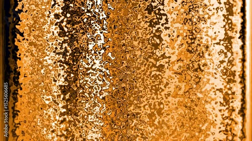 Abstract Orange Liquid Metal Texture Background.