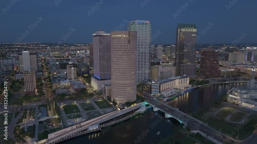 Downtown Tampa Blue hour Downtown Tampa Blue hour