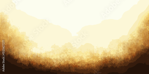 Abstract gradient background in warm tones of yellow and brown  