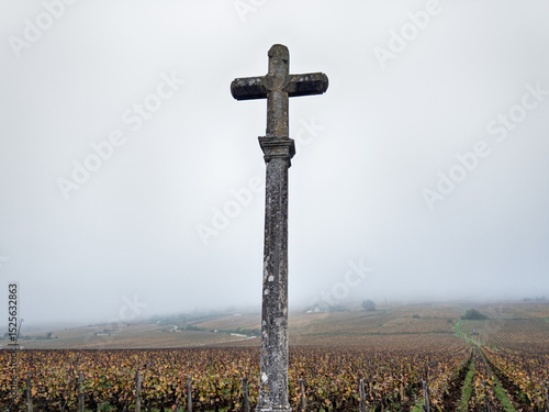 Stone Cross In Vosne Romanee