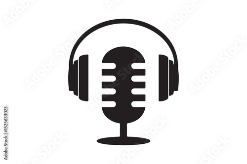 Headphone and Microphone Podcast Logo
