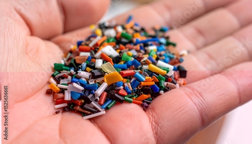 Wallpaper Mural Handful of colorful plastic pieces Torontodigital.ca