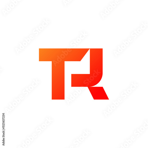 Free Download Bold Abstract TR Monogram Logo - GFXLoad